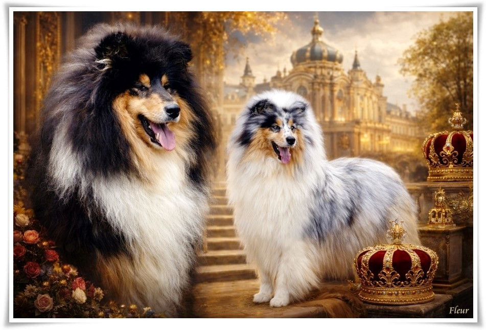 du bois des amazones - Colley à poil long - Portée née le 19/02/2026